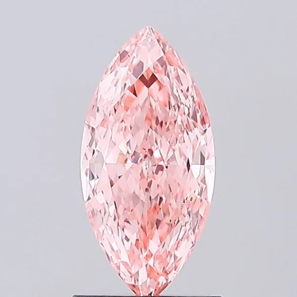1.07ct MARQUISE Fancy Vivid Pink VVS2 Coloured Lab diamond