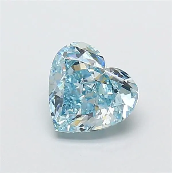 1.08ct HEART Fancy Intense Blue VS1 Coloured Lab diamond