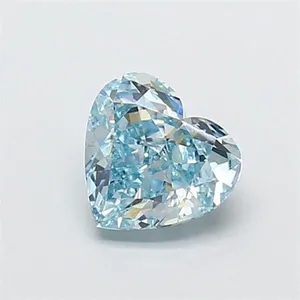 1.08ct HEART Fancy Intense Blue VS1 Coloured Lab diamond