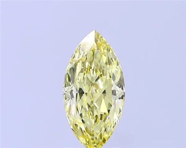 1.41ct MARQUISE Fancy Intense Yellow SI1 Coloured Lab diamond