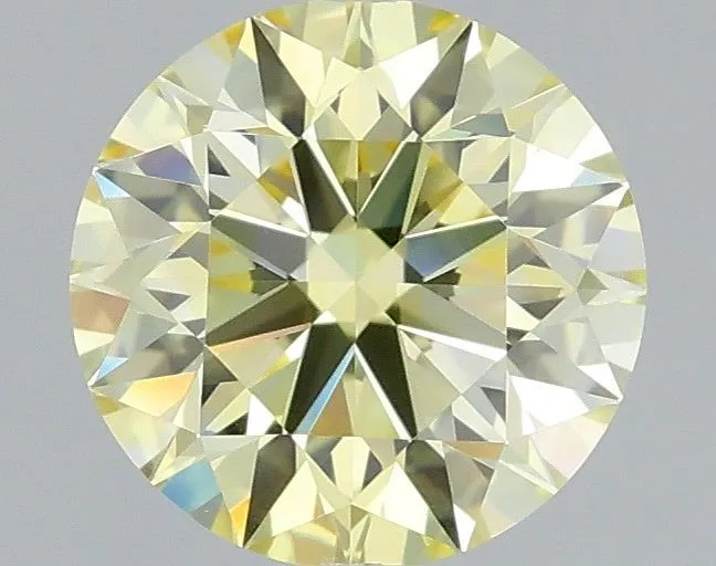 0.79ct ROUND Fancy Yellow VS1 Coloured Lab diamond