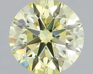 0.79ct ROUND Fancy Yellow VS1 Coloured Lab diamond