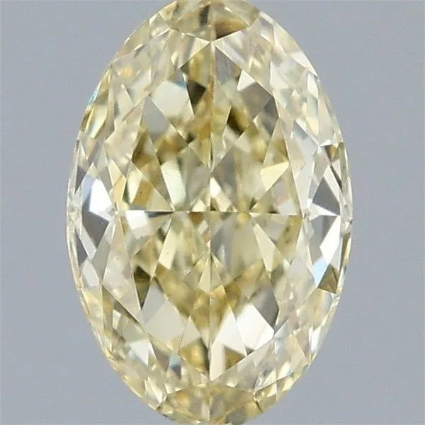 0.81ct OVAL Fancy Yellow VS1 Coloured Lab diamond