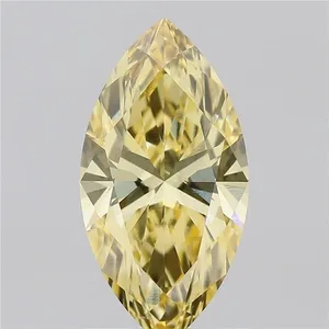 1.05ct MARQUISE Fancy Intense Yellow VVS2 Coloured Lab diamond