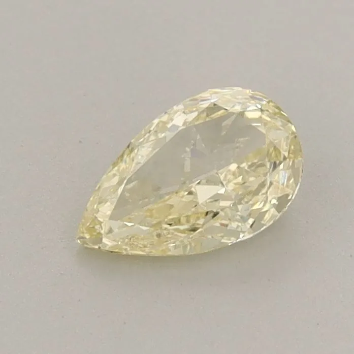 0.49ct PEAR Fancy Light Yellow VS1 Coloured Lab diamond