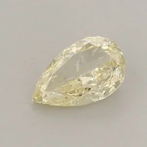 0.49ct PEAR Fancy Light Yellow VS1 Coloured Lab diamond