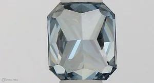 0.34ct RADIANT Fancy Vivid Blue VS1 Coloured Lab diamond
