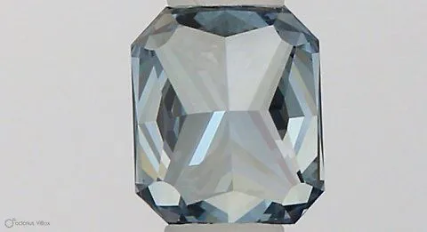 0.34ct RADIANT Fancy Vivid Blue VS1 Coloured Lab diamond