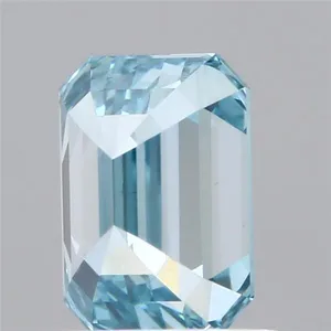 1.02ct EMERALD Fancy Intense Blue VS1 Coloured Lab diamond