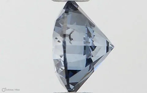 0.53ct ROUND Fancy Vivid Blue SI2 Coloured Lab diamond