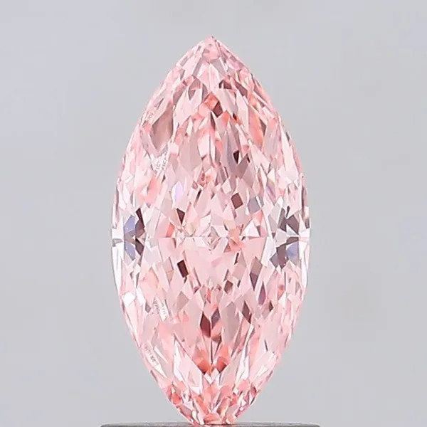 1.16ct MARQUISE Fancy Vivid Pink VVS2 Coloured Lab diamond