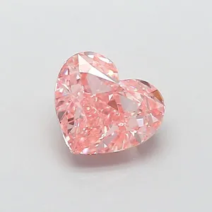 1.52ct HEART Fancy Intense Pink VS1 Coloured Lab diamond