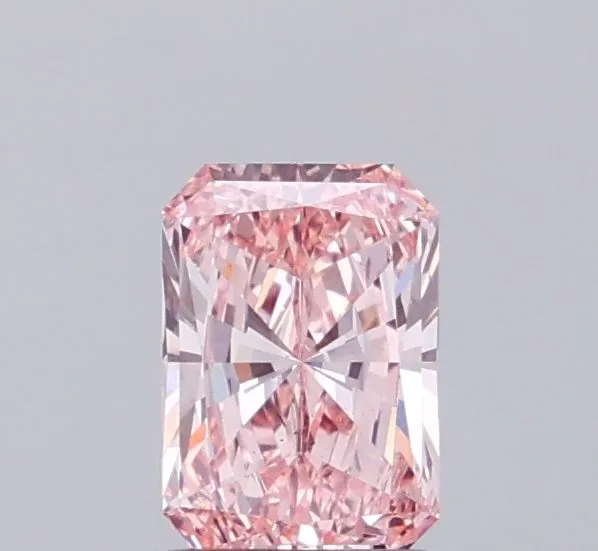 1.07ct RADIANT Fancy Intense Pink VS2 Coloured Lab diamond