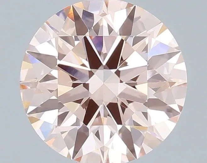 1.04ct ROUND Fancy Light Pink VVS2 Coloured Lab diamond