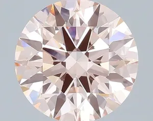 1.04ct ROUND Fancy Light Pink VVS2 Coloured Lab diamond