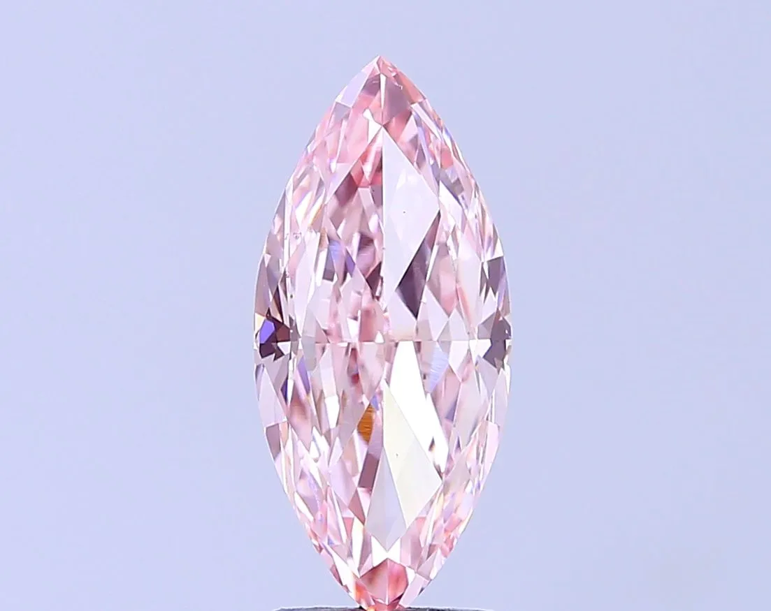 3.00ct MARQUISE Fancy Intense Pink VS1 Coloured Lab diamond