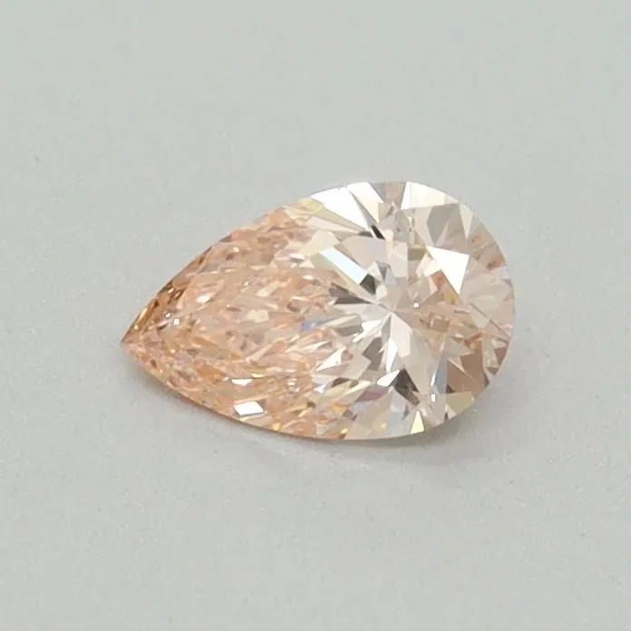 0.31ct PEAR Fancy Intense Pink VS1 Coloured Lab diamond