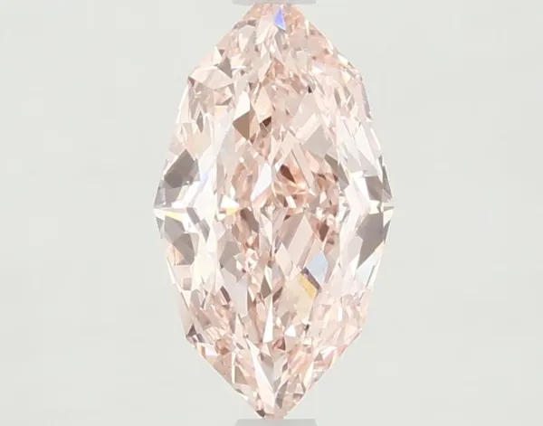 1.01ct MARQUISE Fancy Intense Pink VVS2 Coloured Lab diamond