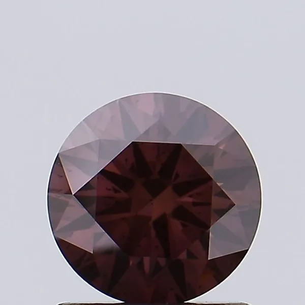 0.92ct ROUND Fancy Deep Purple Pink SI1 Coloured Lab diamond