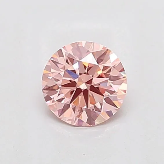 1.05ct ROUND Fancy Intense Pink VVS2 Coloured Lab diamond