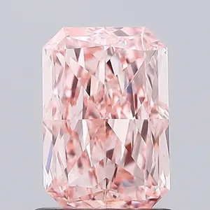 1ct RADIANT Fancy Vivid Pink VS1 Coloured Lab diamond