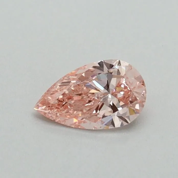 0.30ct PEAR Fancy Vivid Pink VS2 Coloured Lab diamond
