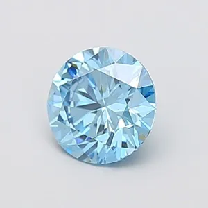 1.1ct ROUND Fancy Vivid Blue VS1 Coloured Lab diamond