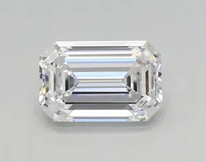 0.38ct EMERALD D VVS1 Lab diamond