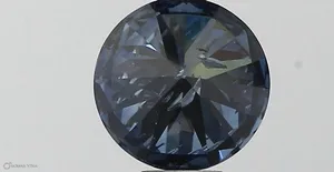 0.47ct ROUND Fancy Vivid Blue I1 Coloured Lab diamond