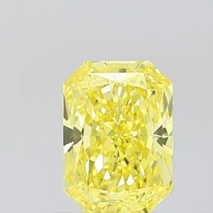 1.14ct RADIANT Fancy Vivid Yellow VVS2 Coloured Lab diamond