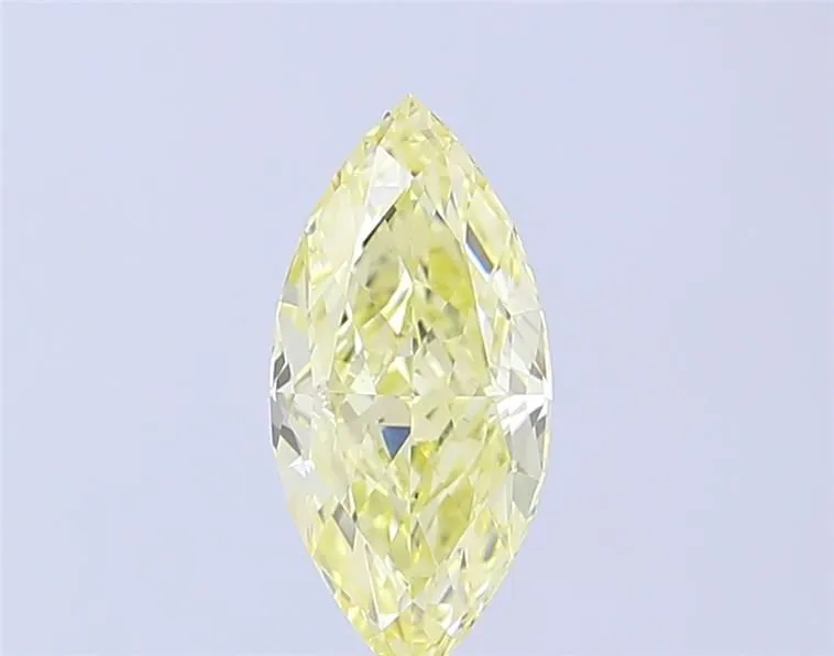 1.53ct MARQUISE Fancy Light Yellow VVS2 Coloured Lab diamond