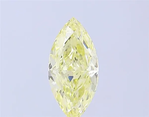 1.53ct MARQUISE Fancy Light Yellow VVS2 Coloured Lab diamond