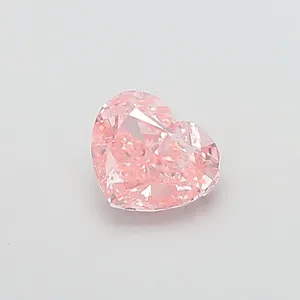 1.52ct HEART Fancy Intense Pink VVS2 Coloured Lab diamond