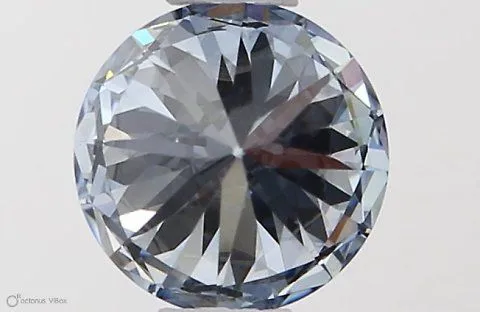 0.50ct ROUND Fancy Blue VS2 Coloured Lab diamond