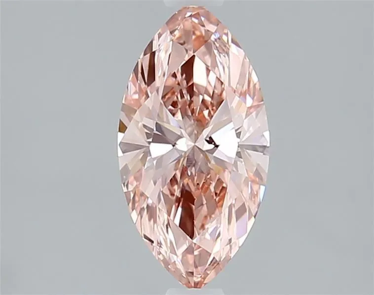 1.08ct MARQUISE Fancy Vivid Pink VVS2 Coloured Lab diamond
