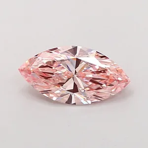 1.25ct MARQUISE Fancy Intense Pink VS1 Coloured Lab diamond