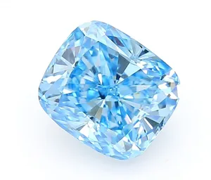 1.02ct CUSHION Fancy Vivid Blue VS1 Coloured Lab diamond