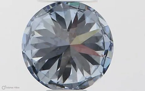 0.35ct ROUND Fancy Intense Blue VS1 Coloured Lab diamond