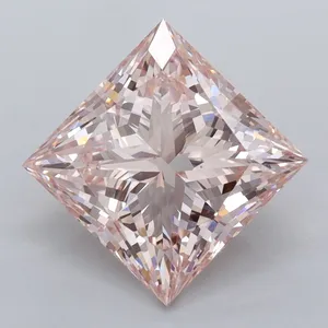 4.03ct PRINCESS Fancy Intense Pink VVS2 Coloured Lab diamond