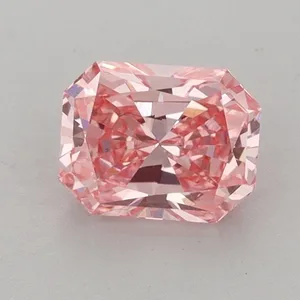 0.98ct RADIANT Fancy Vivid Pink VS2 Coloured Lab diamond