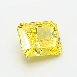 1.02ct RADIANT Fancy Vivid Yellow VS1 Coloured Lab diamond