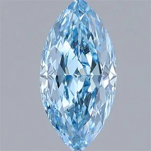 0.94ct MARQUISE Fancy Vivid Blue VS1 Coloured Lab diamond