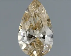 0.33ct PEAR Fancy Light Yellow VVS1 Coloured Lab diamond