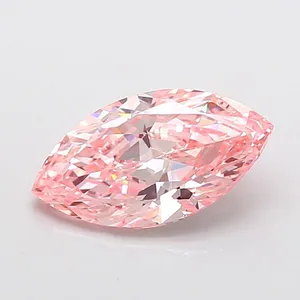 2.52ct MARQUISE Fancy Vivid Pink VS1 Coloured Lab diamond