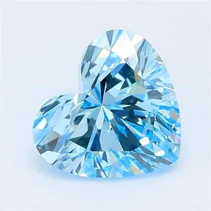 1.03ct HEART Fancy Vivid Blue VS2 Coloured Lab diamond