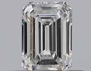 0.35ct EMERALD D VS2 Natural diamond