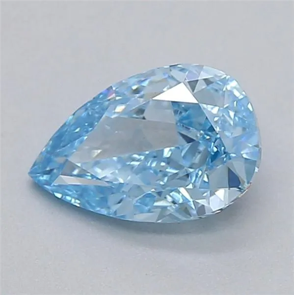 0.51ct RADIANT Fancy Vivid Blue VVS2 Coloured Lab diamond