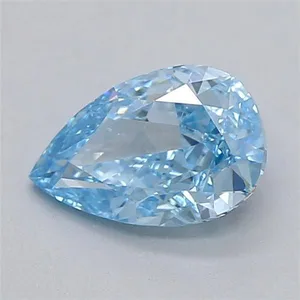0.51ct RADIANT Fancy Vivid Blue VVS2 Coloured Lab diamond