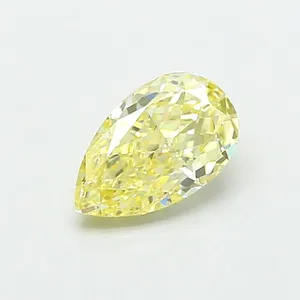 0.89ct PEAR Fancy Yellow VVS2 Coloured Lab diamond