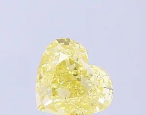 1.03ct HEART Fancy Yellow VS1 Coloured Lab diamond